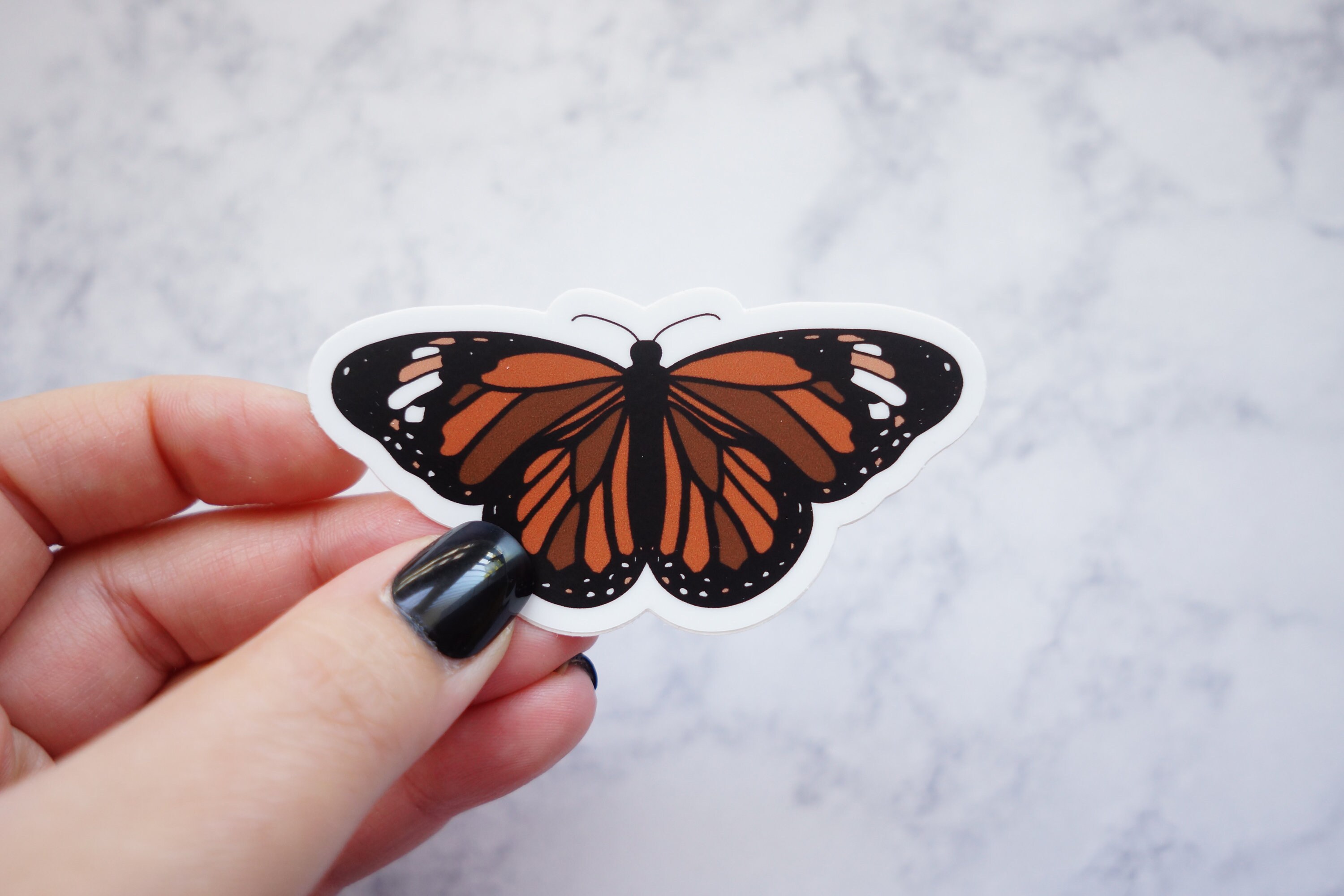 Waterproof Vinyl Butterfly Sticker 3x1.5 Butterfly Sticker Etsy Canada