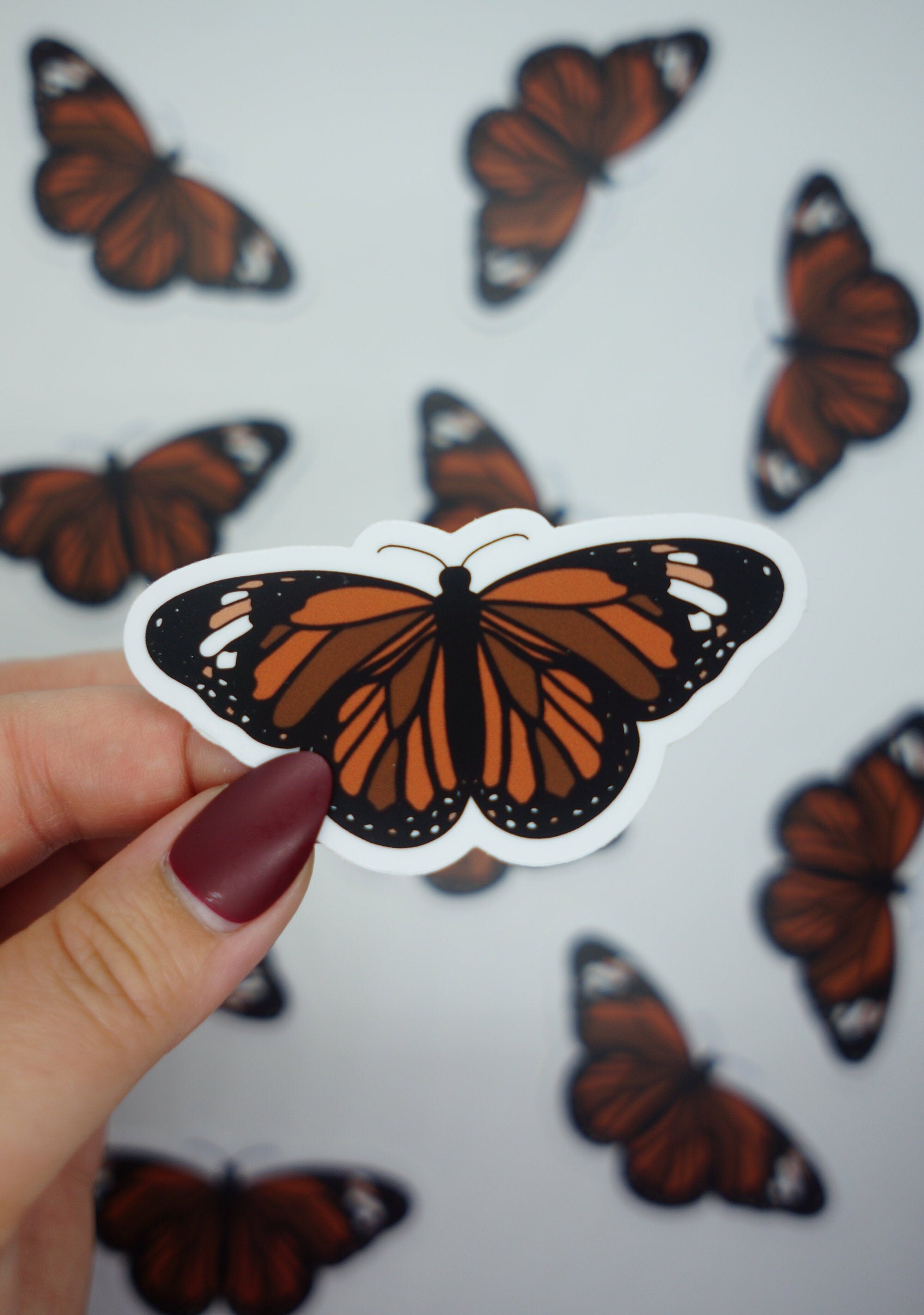 Waterproof Vinyl Butterfly Sticker 3x1.5 Butterfly Sticker Etsy Canada