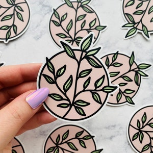 Waterproof Plant Sticker, Floral Plant Sticker, Plant Lady Sticker, Water Bottle Sticker, Plant Lover, Plant Stickers, Laptop Stickers,