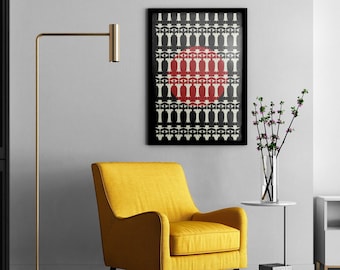 Minimalist abstract F1 poster