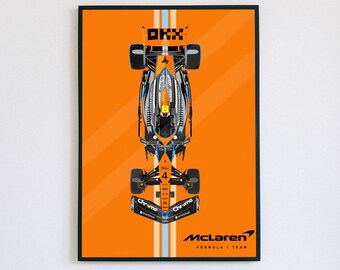 McLaren MCL60 all orange poster