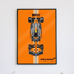 McLaren MCL60 all orange poster