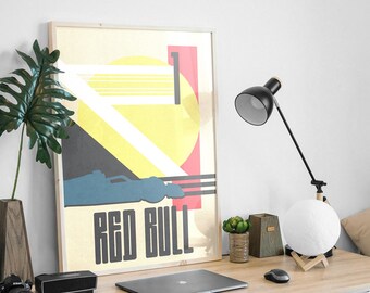 Minimalist F1 poster Red Bull 1