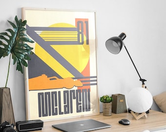 Minimalist F1 poster McLaren 81