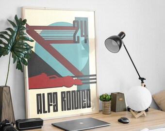 Minimalist F1 poster Alfa Romeo 24
