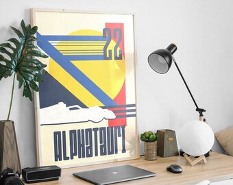 Minimalist F1 poster AlphaTauri 22