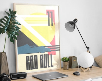 Minimalist F1 poster Red Bull 11