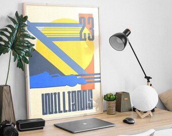 Minimalist F1 poster Williams 23