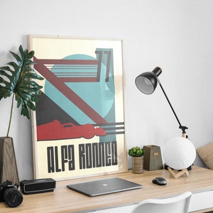 Minimalist F1 poster Alfa Romeo 77