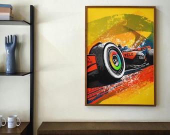 Mclaren F1 Car Energetic Poster
