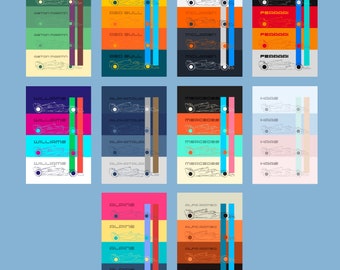 F1 retro inspired posters bundle pack