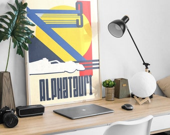 Minimalist F1 poster AlphaTauri 3