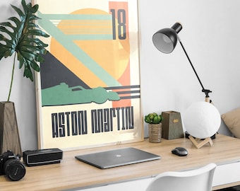 Minimalist F1 poster Aston Martin 18