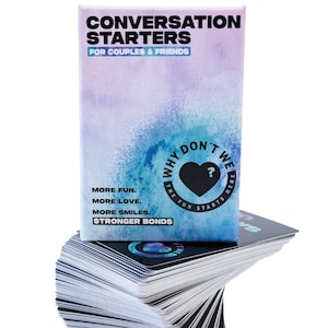 Conversation Starters for Couples 120 Cards with Questions, Conversations, Games and more The Perfect Valentines Day Gifts image 1
