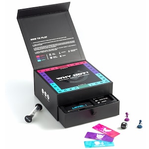 Why Not? Fun and Romantic Board Game for Couples - 170 Cards with Conversations Dares and More