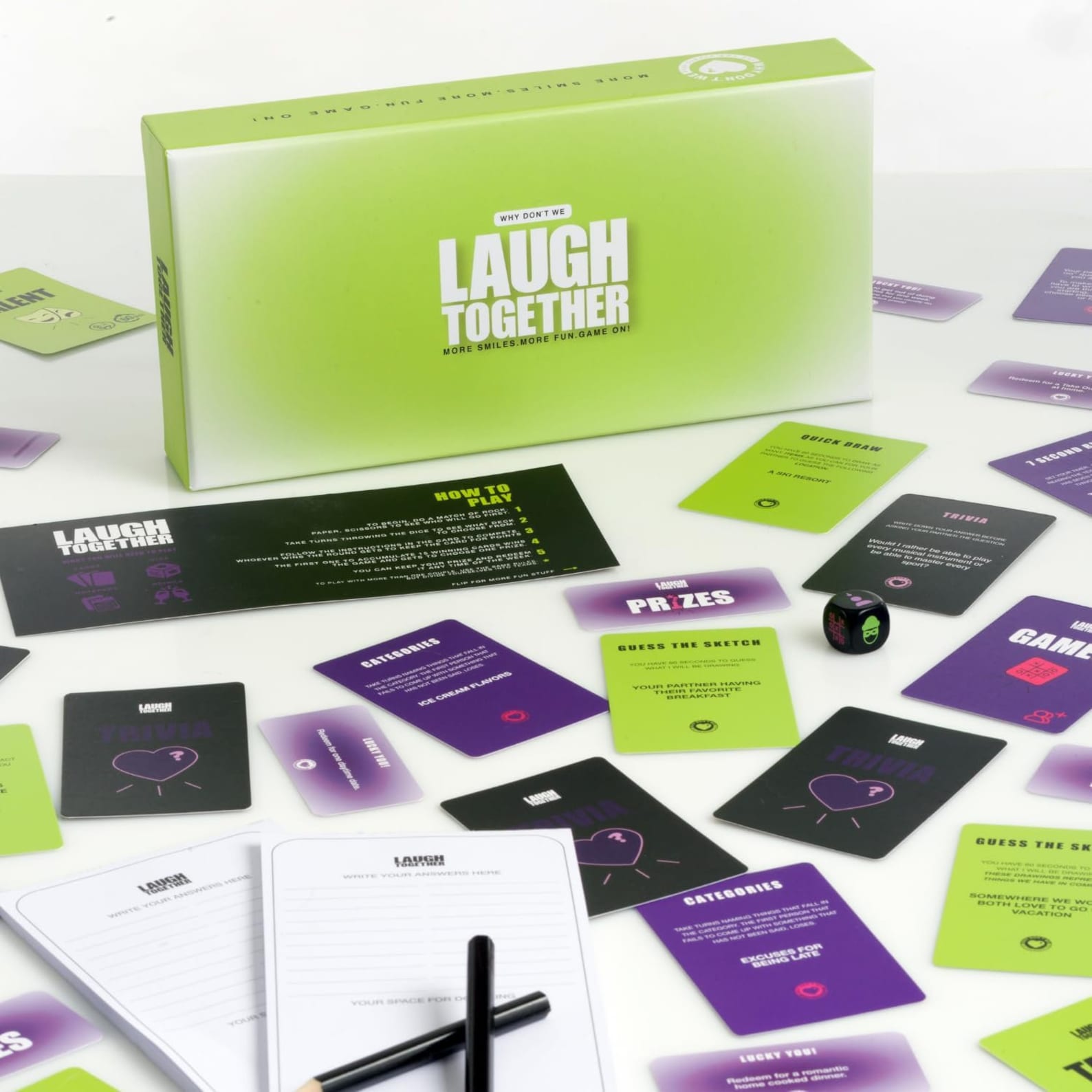 Why Don’t We Laugh Together? - Couples Games with 200 Cards: Talents, Games, Trivia | Thought-Provoking & Engaging Couple Card Game