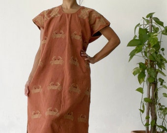 PRE ORDER Huipil dress, Oaxaca huipil , Mexican boho kaftan, Mexican boho kaftan, amuzgo huipil, huipil oaxaqueño, huipil de Oaxaca