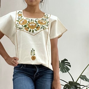 Camisa bordada amplia shop