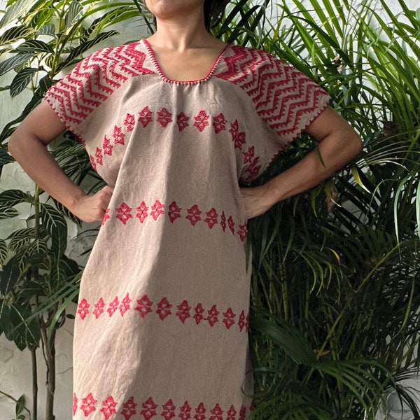 PRE-ORDEN Huipil mexicano, huipil de Oaxaca, kaftan boho mexicano, kaftan boho mexicano, huipil oaxaqueño, huipil de Oaxaca,