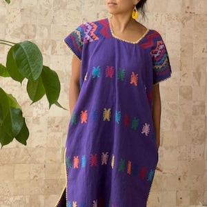 PRE ORDER Mexican huipil, Oaxaca huipil , Mexican boho kaftan, Mexican boho kaftan, huipil oaxaqueño, huipil de Oaxaca, hand embroidery