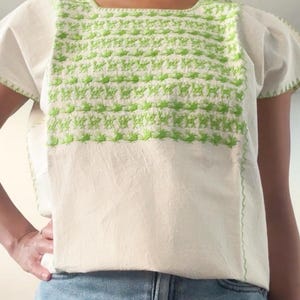 Blusa bordada mexicana, camisa bordada oaxaca, huipil tacuate, huipil oaxaca, huipil bordado a mano,