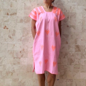 PRE-ORDEN Huipil mexicano, huipil oaxaqueño, kaftan boho mexicano, kaftan boho mexicano, huipil oaxaqueño, huipil de Oaxaca, bordado a mano