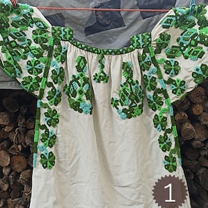 プレオーダー Blusa mexicana nahuatl bordada、camisa bordera oaxaca、nahuat huipil、guerrero、mezcla bordada a mano camisa mexicana bordada