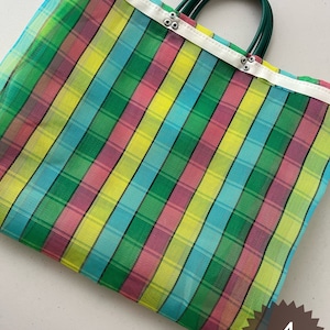 Mexican shopper bag/ reusable and washable bag/ tote bag/ beach bag/ ecofriendly bag/ grocery bag/ mexican bag/ summer bag/mesh shopping bag 4