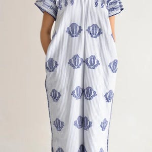 Oaxaca huipil, kaftan boho mexicano, kaftan boho mexicano, huipil amuzgo, huipil oaxaqueño, huipil de Oaxaca, bordado a mano