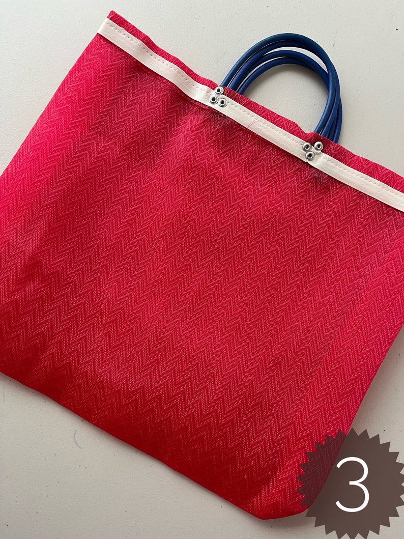 Mexican shopper bag/ reusable and washable bag/ tote bag/ beach bag/ ecofriendly bag/ grocery bag/ mexican bag/ summer bag/mesh shopping bag 3
