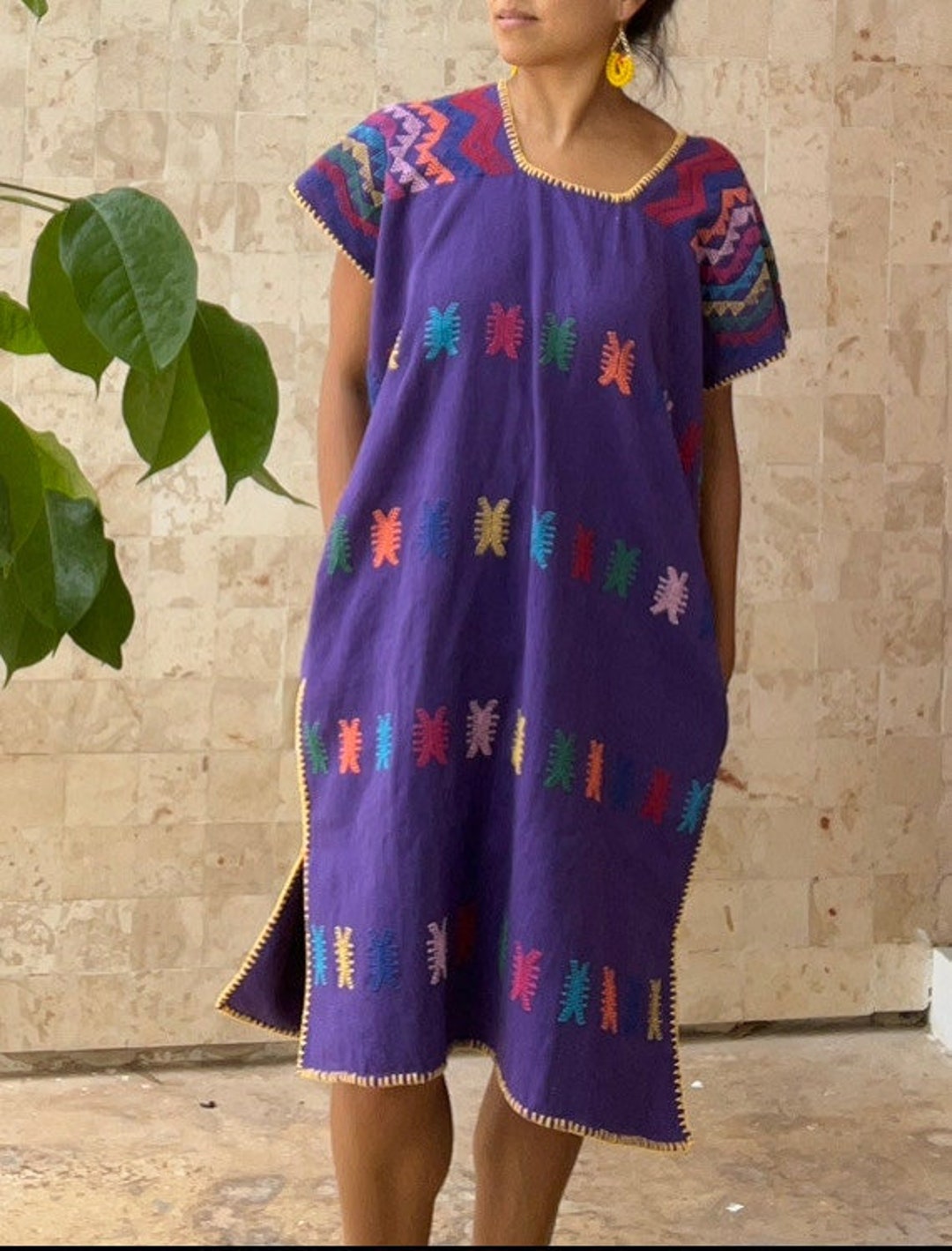 PRE ORDER Mexican Huipil Oaxaca Huipil Mexican Boho Kaftan Etsy