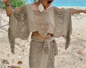 Frayed sarong, beach tulum frayed beach wear, boho beach wear, beach boho outfit, Caribbean beach wear, bikini beach wrap, pareo de playa