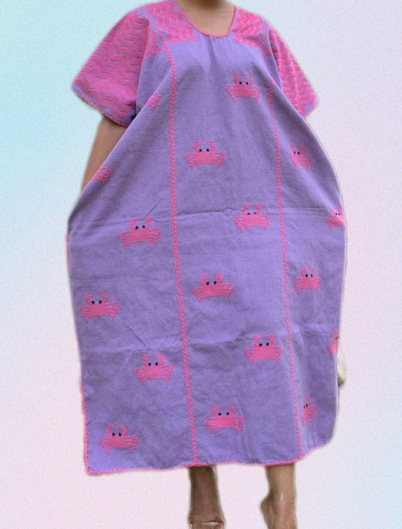 PREPEDIDO, Huipil De Oaxaca, Caftán Boho Mexicano, Caftán Boho