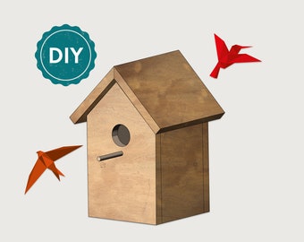 Birdhouse - Woodworking plans PDF, Bird house plans, Squirrel feeder, Wooden bird feeders, Digital plans, Downloadable diy