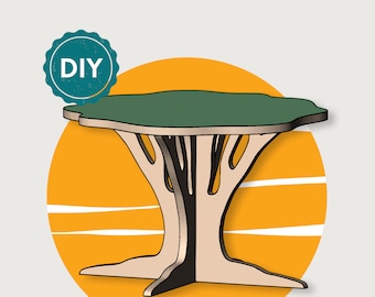 Decorative table - Woodworking plans PDF, Wooden table, Digital plans, Downloadable diy, Furniture plans, Instant Download