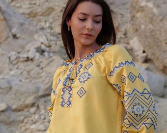 Blusa bohemia bordada, blusa vyshyvanka ucraniana, regalo para ella, regalo para niña, regalo para esposa, blusa bohemia, ropa ucraniana