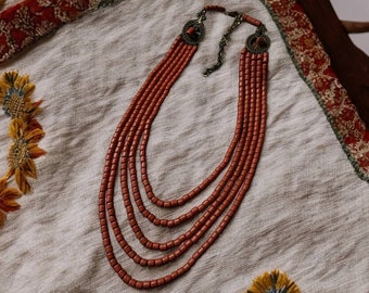 Handmade Traditional Multilayer Ukrainian Namysto Necklace, Folk Boho Style Necklace Namysto, Ukrainian The Mother’s Day Ukrainian