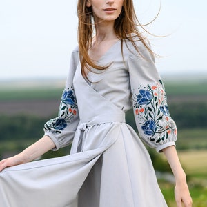 Embroidered Dress Ukrainian Dress, Vyshyvanka dress Gift for Her, Gift for Girl, Gift for Wife, Ukraine Dress woman Mothers Day Ukrainian