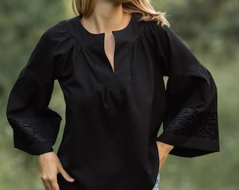 Embroidered Boho blouse Ukrainian vyshyvanka Blouse, Gift for Her, Gift for Girl, Gift for Wife, Boho Blouse, Ukrainian clothings