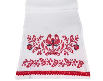 Linen wedding towel 33*100cm Embroidered rushnyk Ukrainian ethnic towel Holiday towel Ukrainian Gift Towel Home Decoration  gift Mothers Day