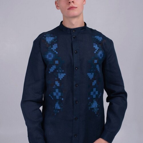 Ukrainian embroidered shirt for Men,Men vyshyvanka,White shops linen shirt. Gift for Men, Gift for Him, Gift for Birthday Easter