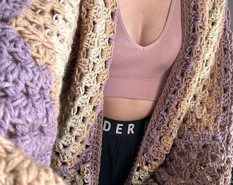 Neutral Purple Cardigan