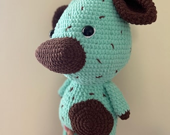 Gehaakte Jumbo Mint Chocolate Chip Koe Handgemaakt Knuffel Amigurumi Knuffeldier