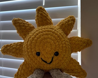 Gehaakte Jelly Cat Sun amigurumi plushie handgemaakte knuffel