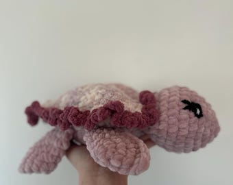 Gehaakte hartschildpad handgemaakte knuffel Valentijnsdag amigurumi knuffeldier