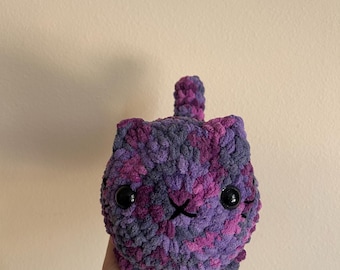 Gehaakt brood kat handgemaakte knuffel amigurumi knuffeldier