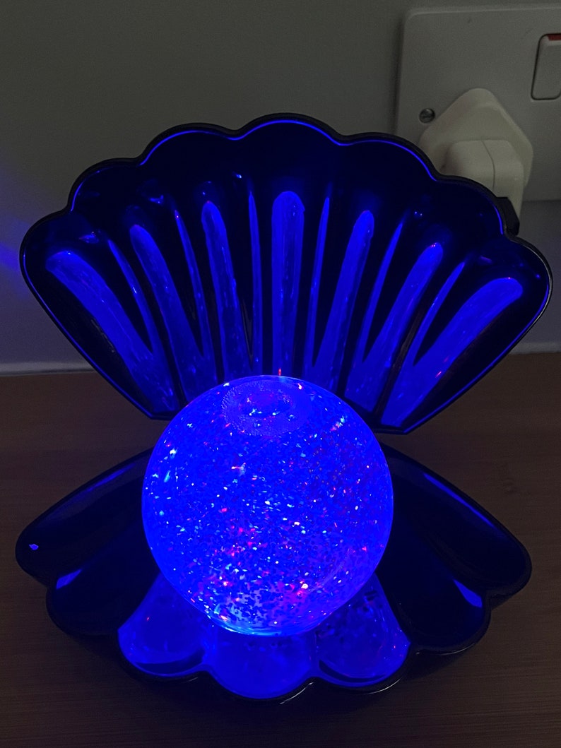 Lith Seashell Seashell Clam and Pearl LED Night Light - Etsy