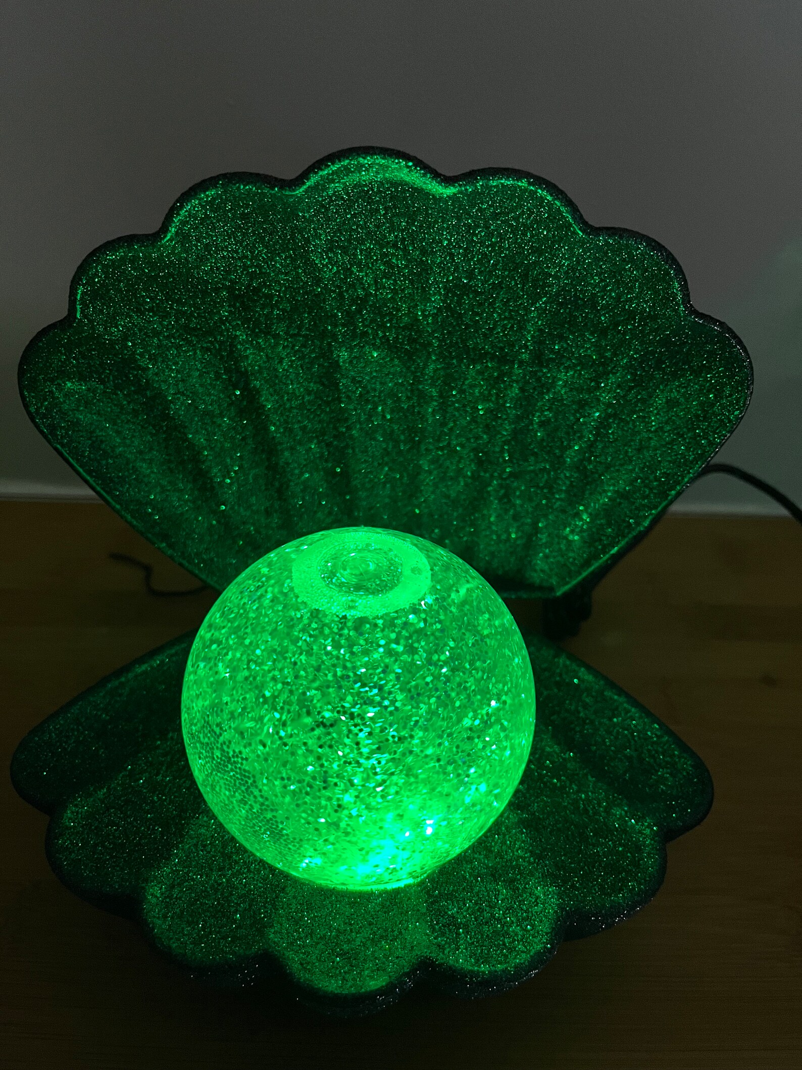 Seashell Clam and Pearl LED Night Light - Etsy
