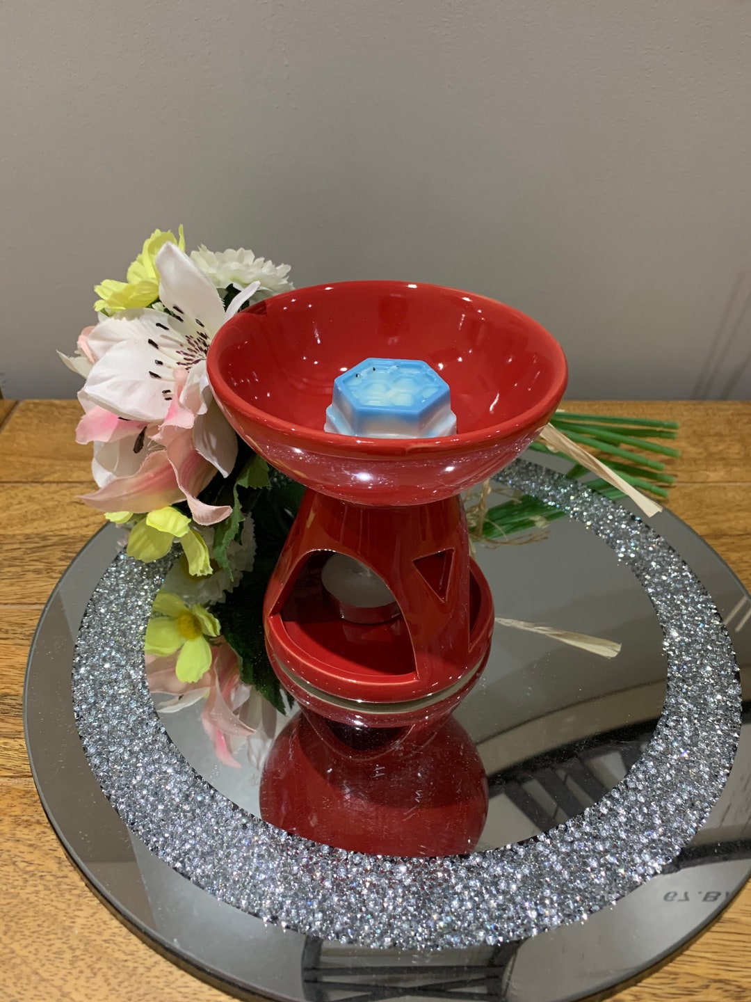 Deep Bowl Oil Wax Burner With Free Wax Melt Etsy