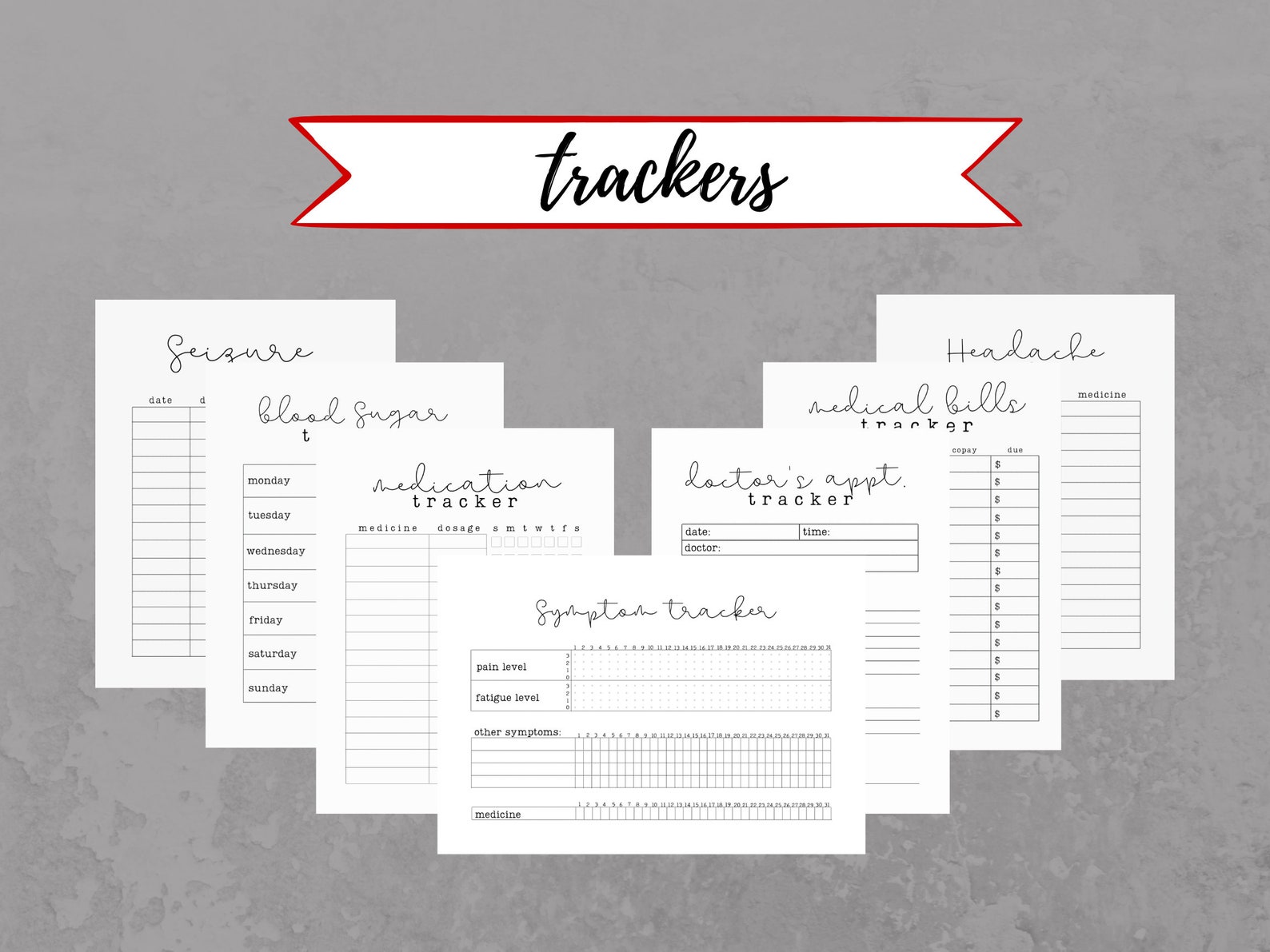 Medical Records Organizer PRINTABLE Bullet Journal Inserts Chronic ...